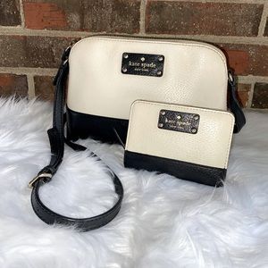 *SET* Kate Spade Bay Street Hanna Leather Crossbody w/Matching Wallet